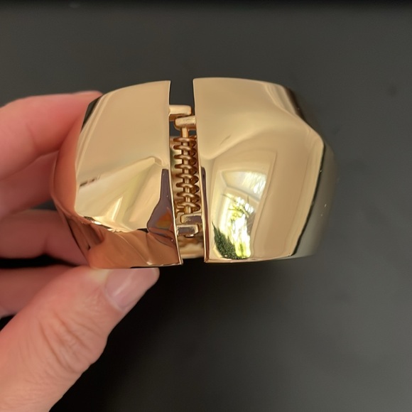 18K Gold Plated Cuff Bracelet- Women - Picture 2 of 7